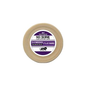 No-Shine Hair System Tape 1"x5 yard White liner Silicon tape for wigs hair patch Hair Accessory Set  (White)